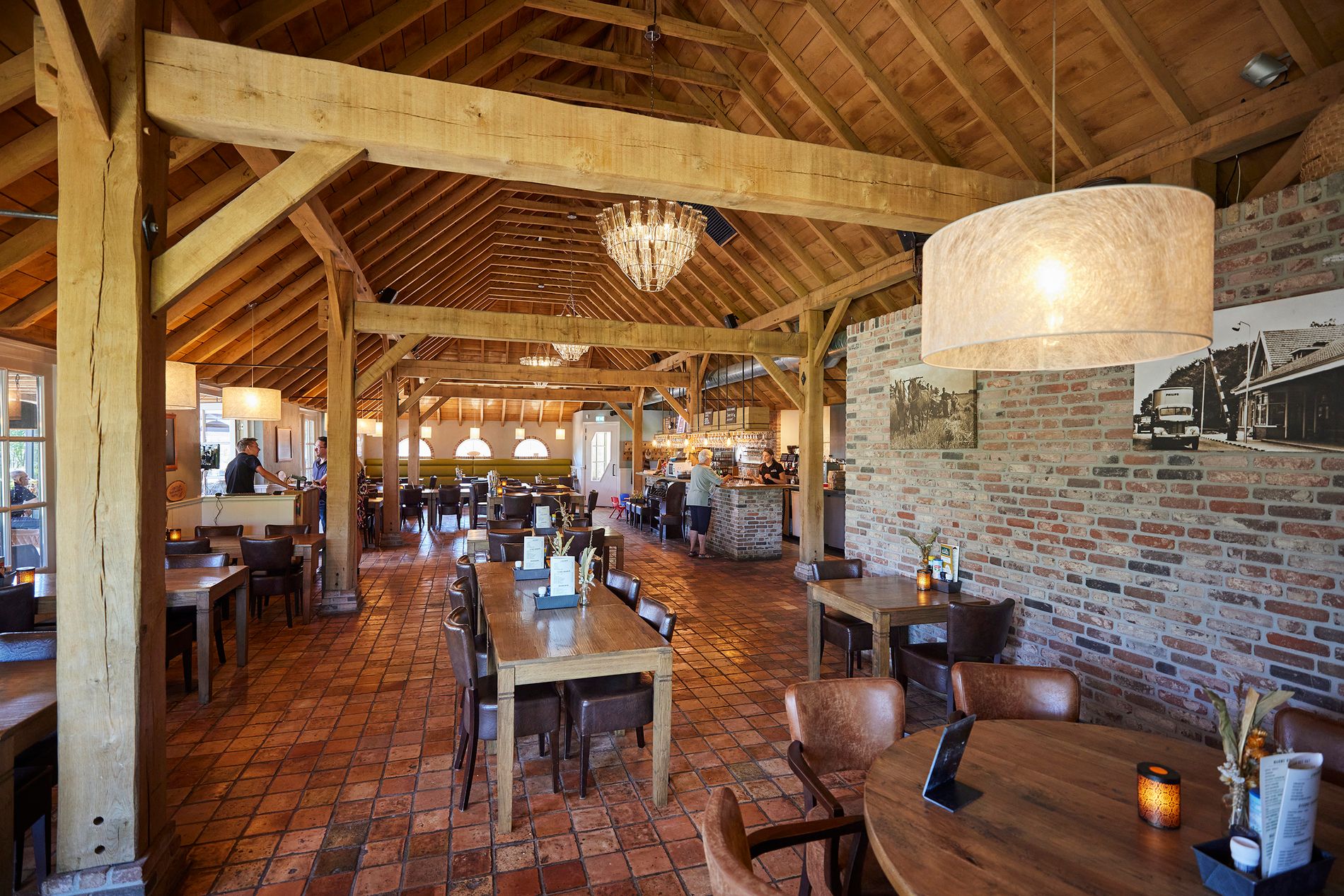 Binnen restaurant Hollandershoeve