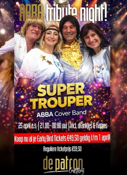 ABBA Tribute Night bij De Patron in Twello