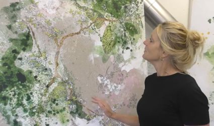 Kunst aan de wand in De Dillewijn van Marloes Wijtsma