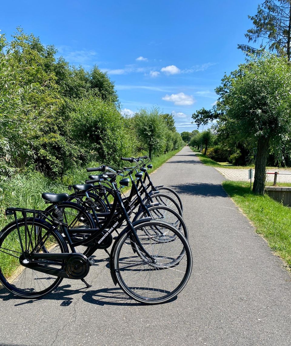 Fietsen op een rij van Beemster Bike Rent