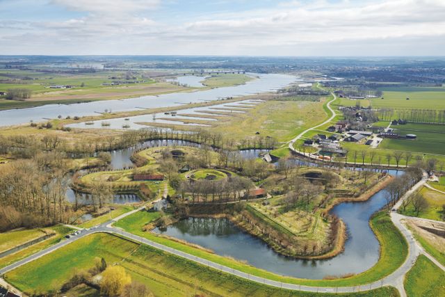 Luchtfoto van Fort Everdingen