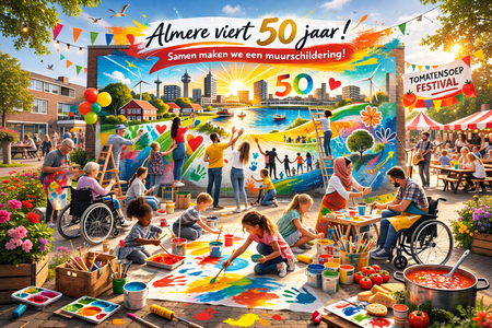 Muurschildering Poort Sociaal