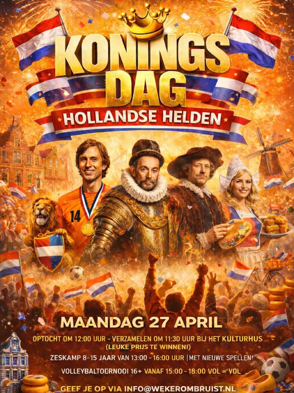 Wekerom Koningsdag flyer