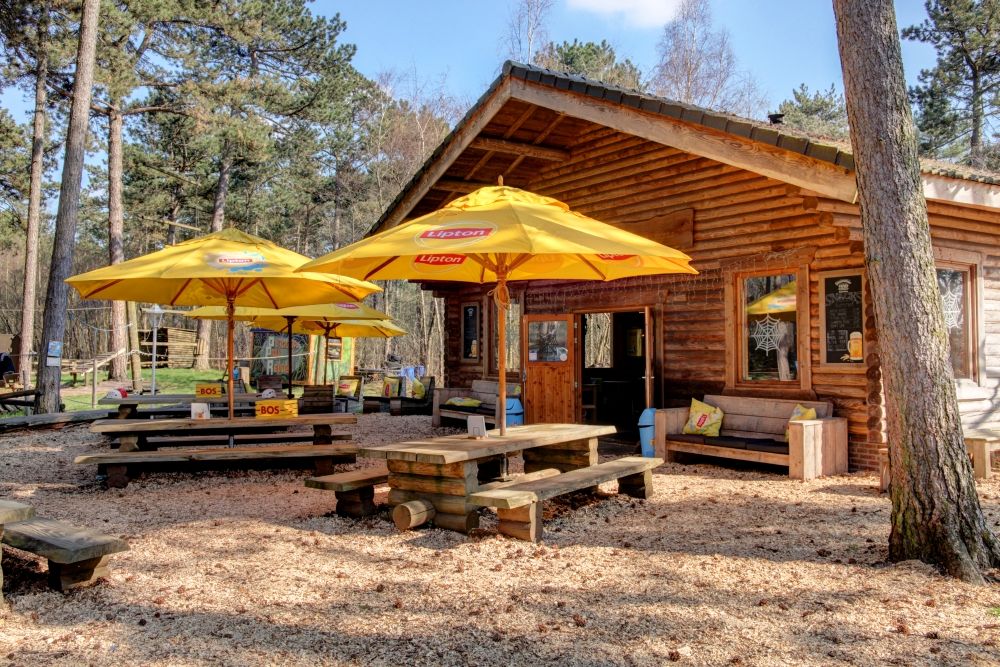 Blokhut met terras
