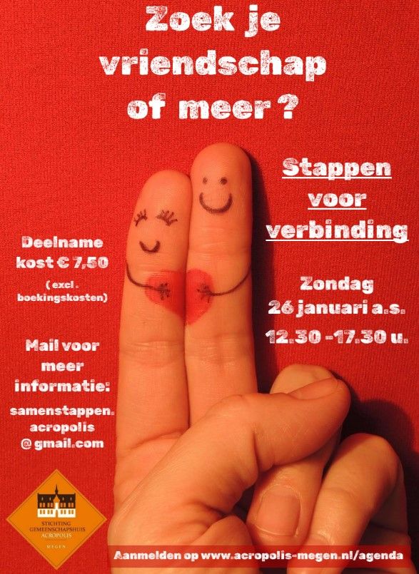 Flyer Samen stappen naar verbinding