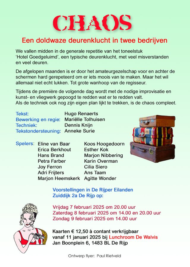 Flyer Benedictus Chaos