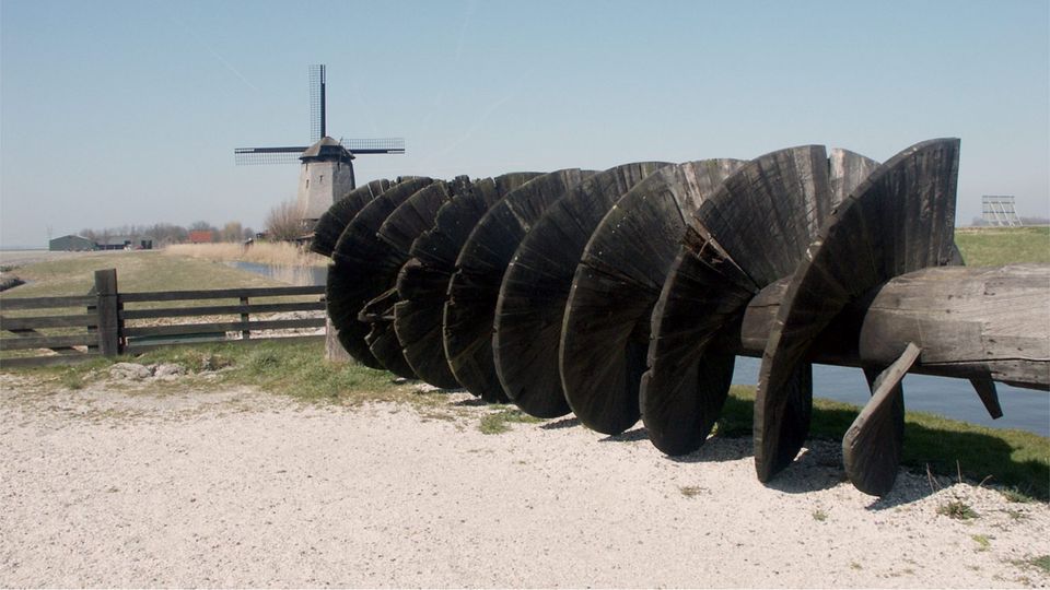 Vijzel bij de Schermermolen