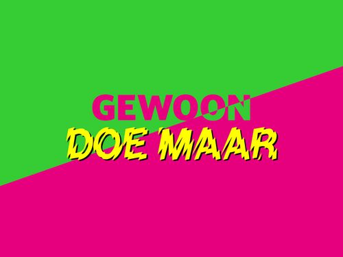 Een logo van gewoon Doe Maar
