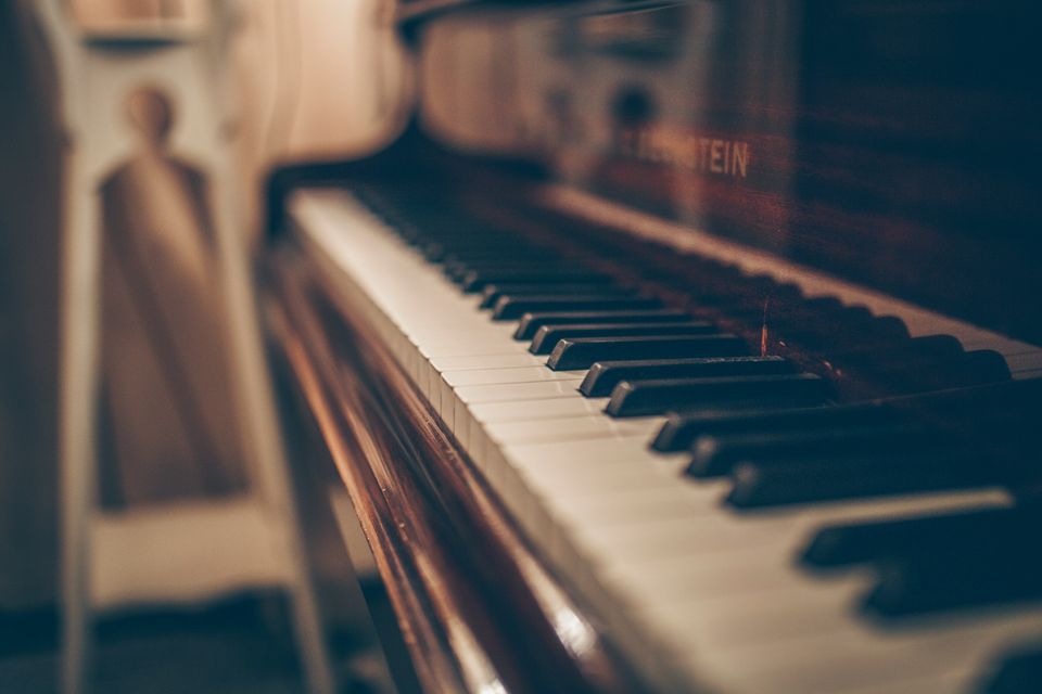 foto van een piano