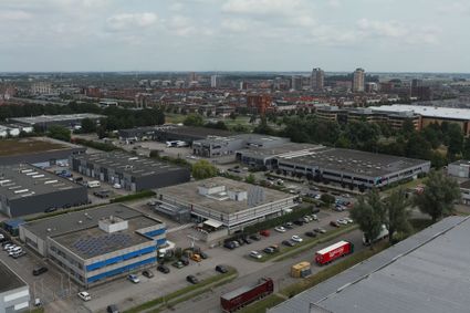 Luchtfoto van het bedrijventerrein Zoeterhage.