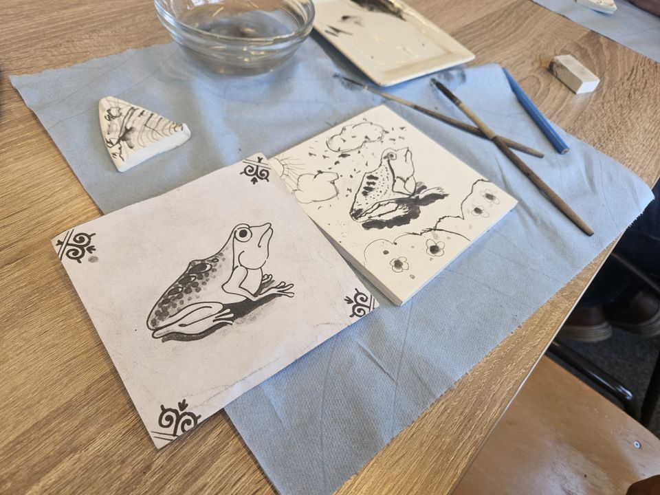 Tegeltje schilderen Royal Delft kind