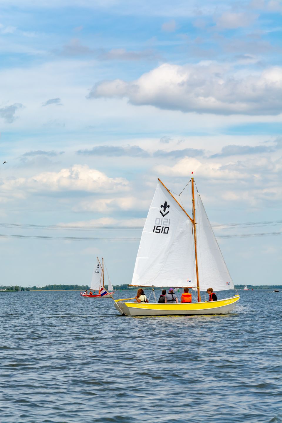 kleine zeilbootjes randmeren veluwemeer
