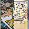 Zes kunstwerken op rij die te zien zijn tijdens de kunstmaand