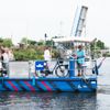 Het pontje onderweg naar de Hellingshaven