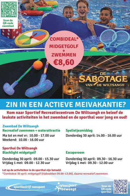 Meivakantie Wiltsangh