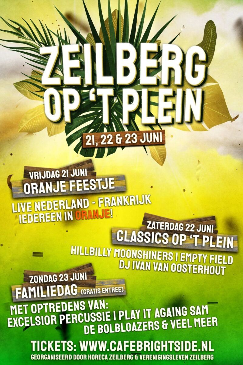 Affiche Zeilberg op 't Plein 3 dagen
