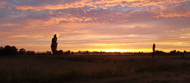 Ondergaande zon in Kaatsheuvel