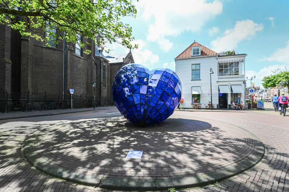 Blauwe hart delft