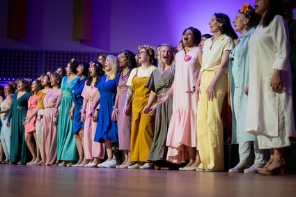 Koor tijdens een optreden