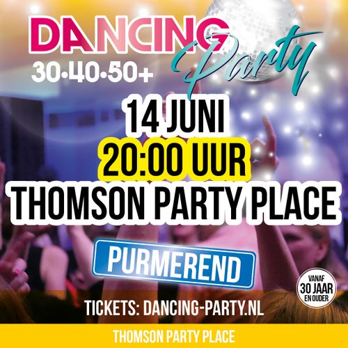 De poster van een dancing party