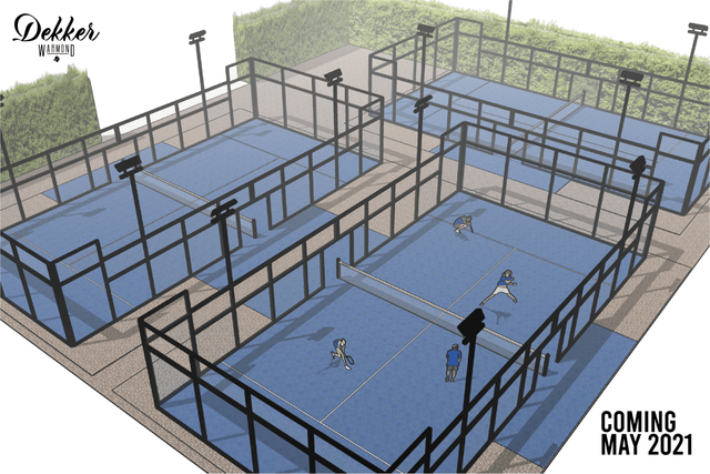 Dekker heeft nu ook 3 buiten-padel-banen