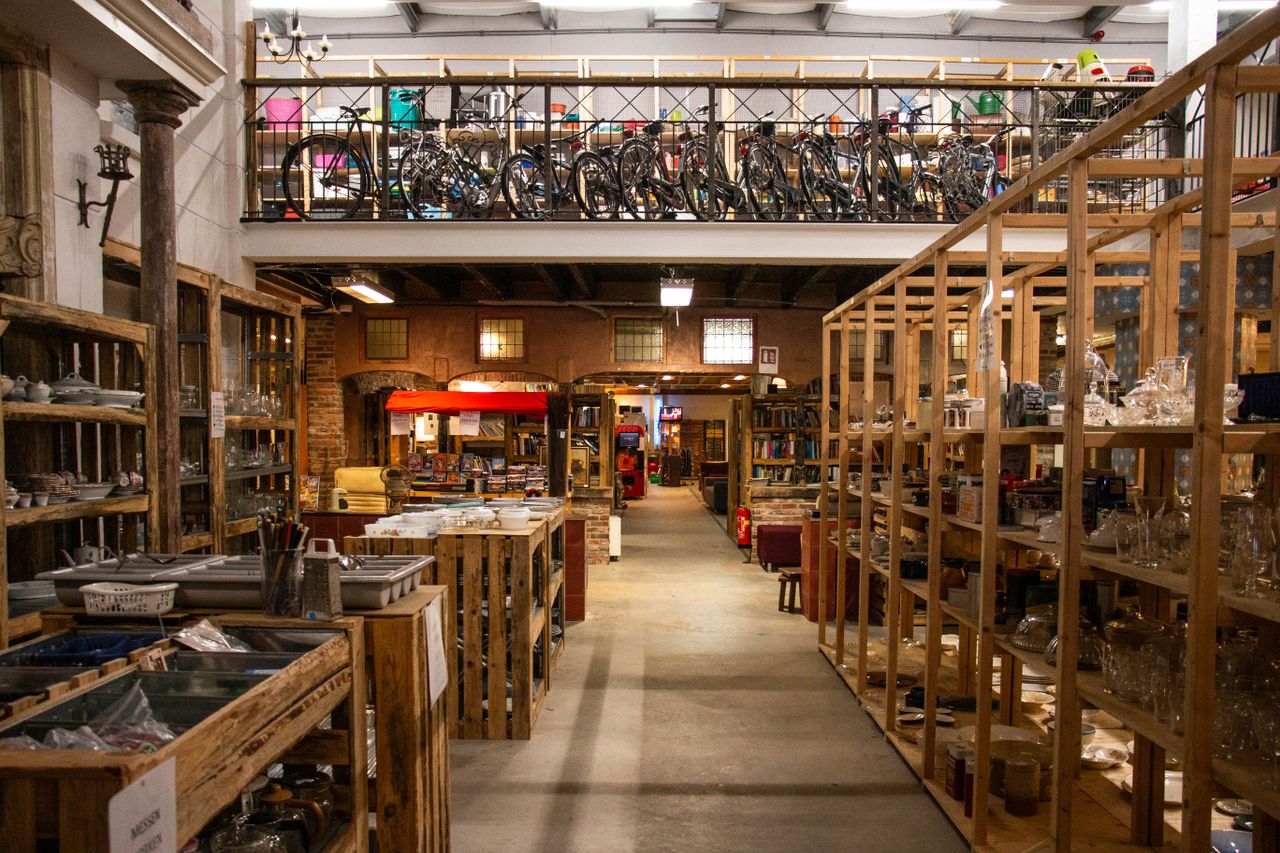 Interieur van de winkel
