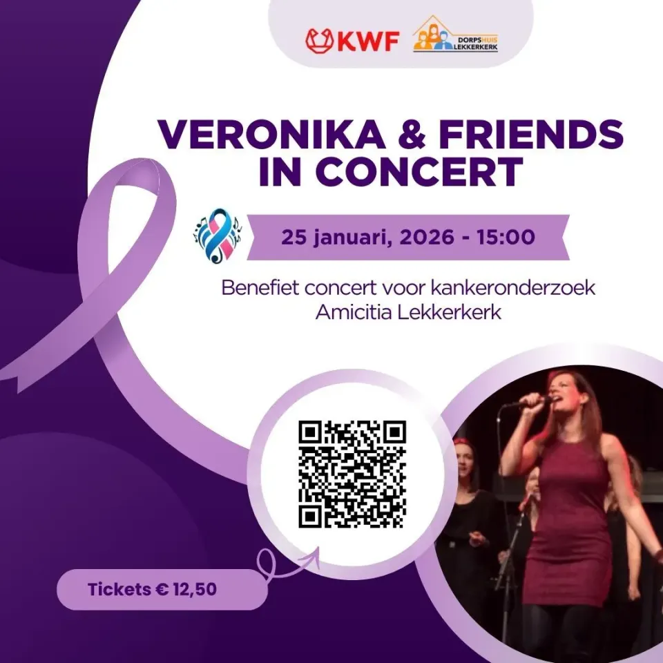 benefietconcert voor KWF Kankerbestrijding.