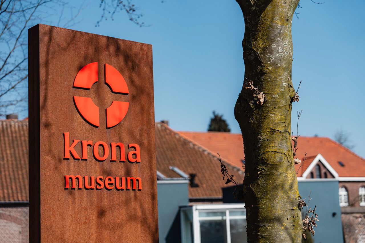 Museum Krona welkomst bord