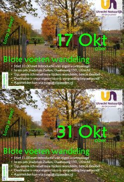 Blote voeten wandeling