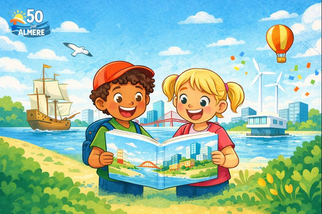 Prentenboek Almere 50 jaar
