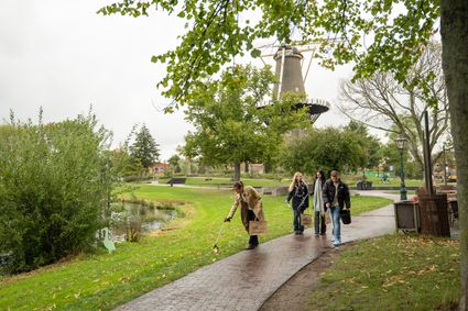 Afvalrapen in Leiden voor een kopje koffie.