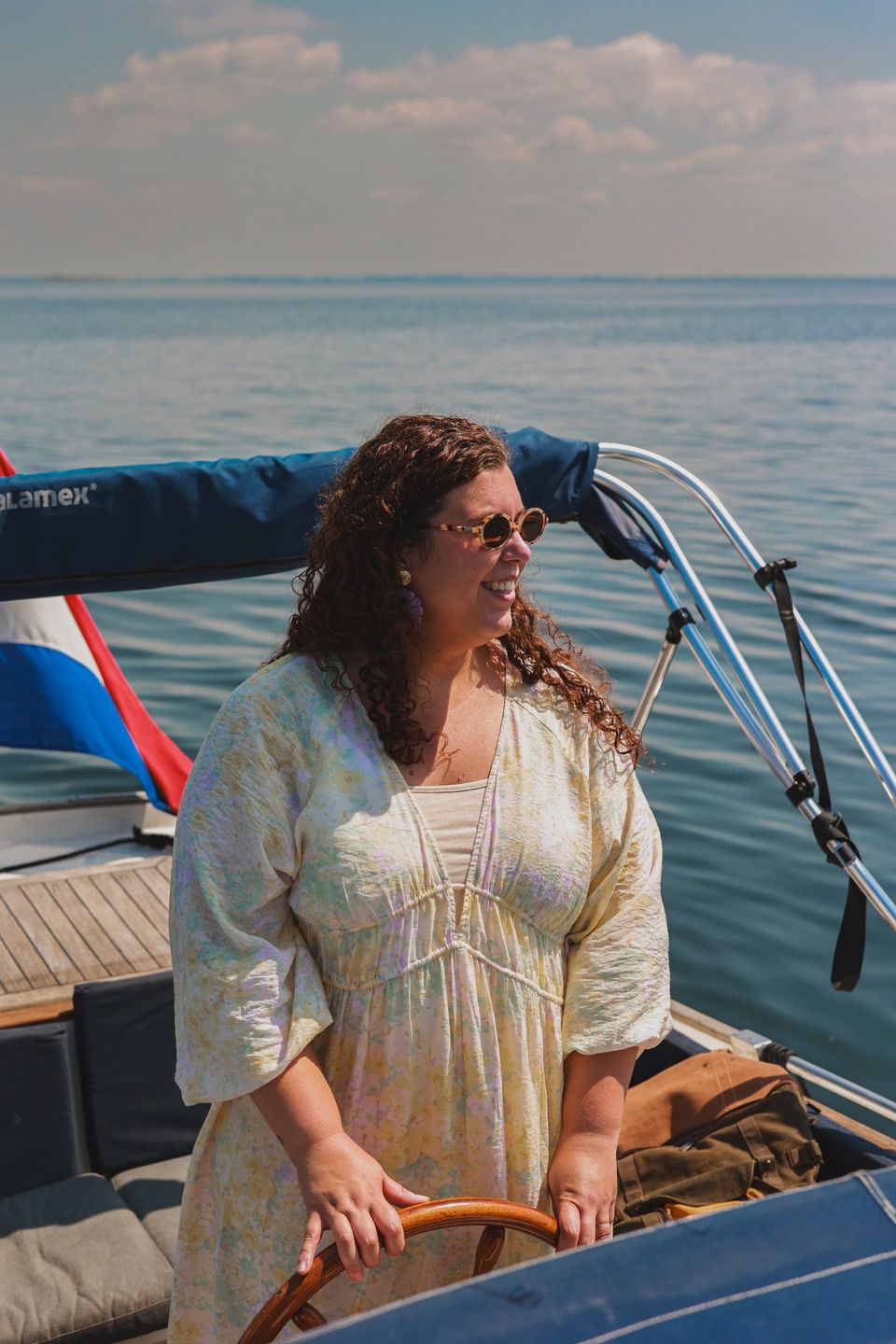 Bootje varen op het Grevelingenmeer