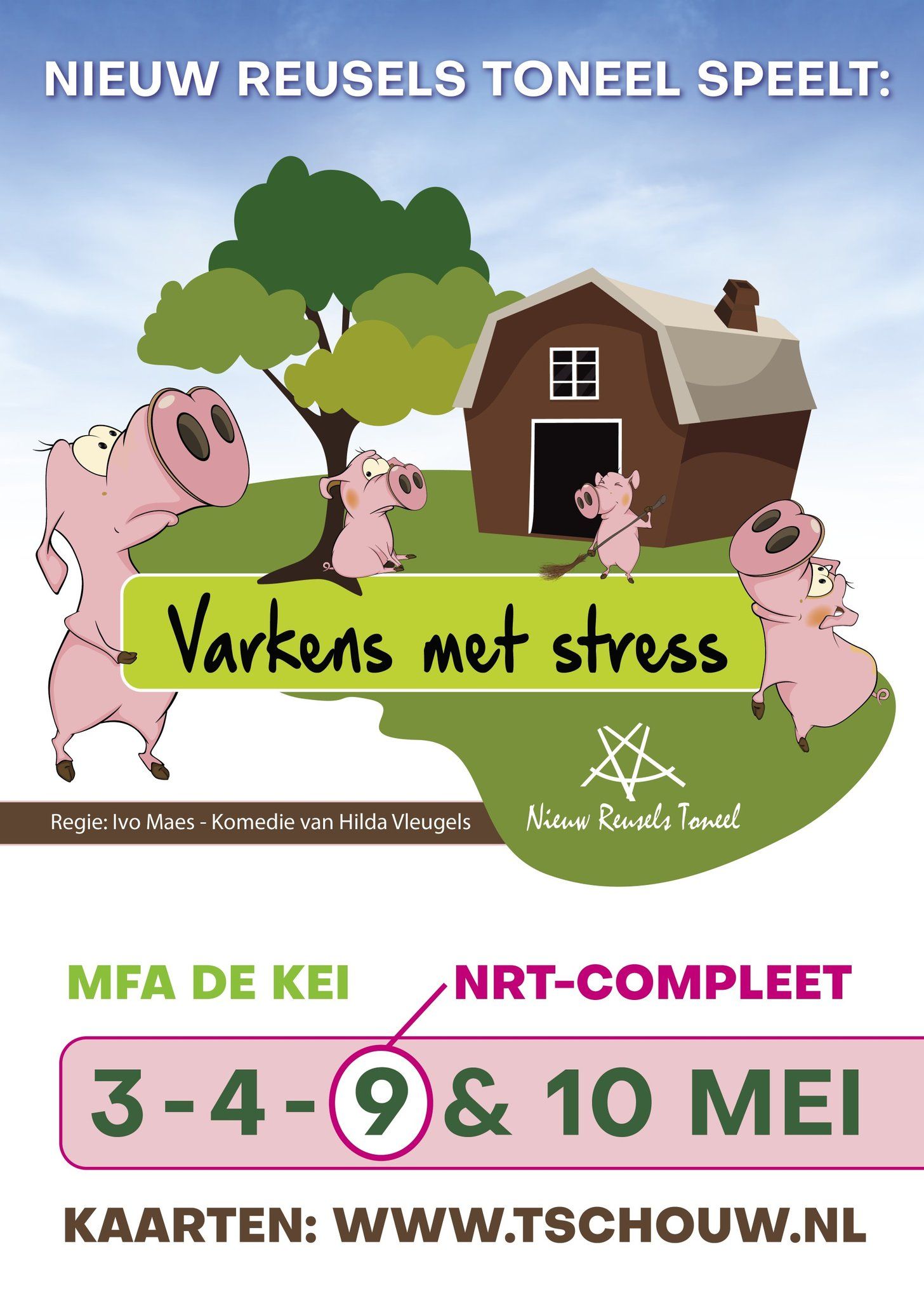 Varkens met stress