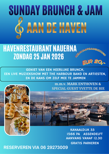 Sunday Brunch & Jam Aan de haven