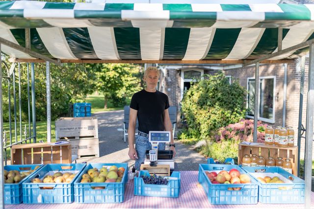 Het verkoopstalletje van Fruitteeltbedrijf Tromp