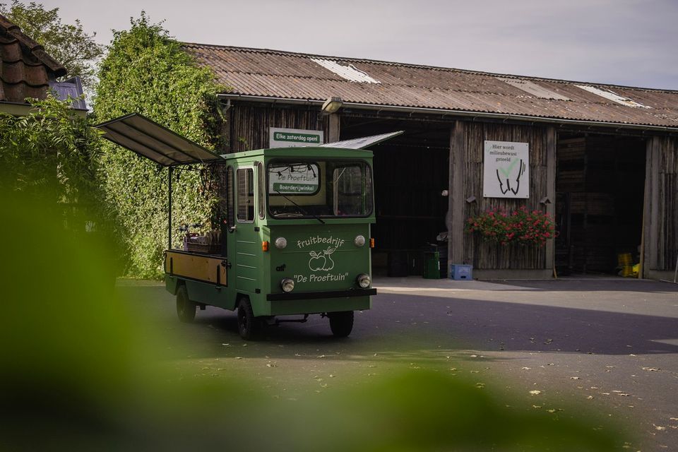 Streekproductenwagentje bij De Proeftuin