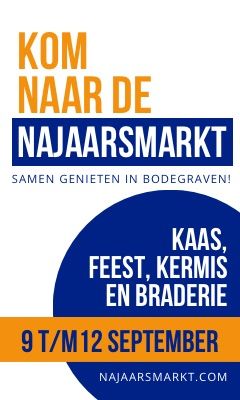 Najaarsmarkt aankondiging