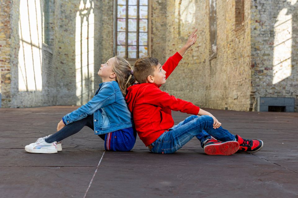 Kinderen aan het spelen in Bolsward