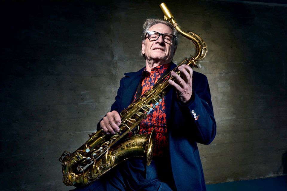 Hans Dulfer met zijn saxofoon