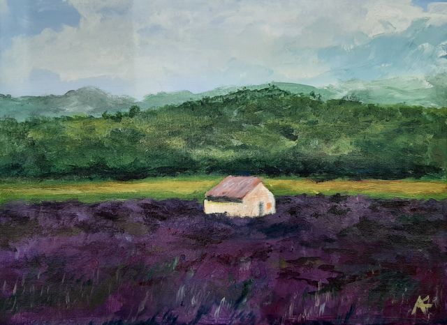 Landschaft mit einem Haus