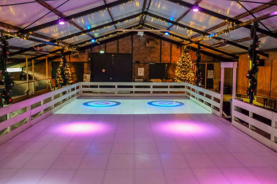 Curlingbaan bij Boerderij de Boerinn