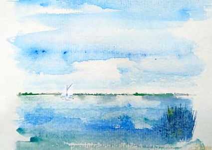 Tekenen / schilderen op de Loosdrechtse Plassen