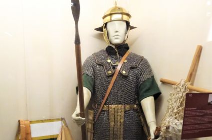 Bataafse hulpsoldaat in Museum Romeins halder