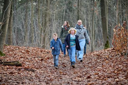 Met de kids in het bos