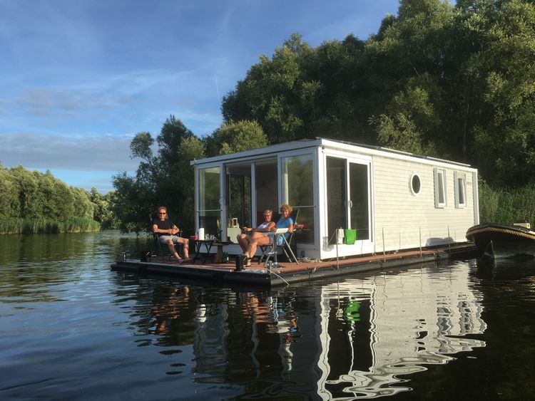 Midden in de Biesbosch