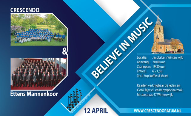 Concert | Crescendo en Ettens Mannenkoor