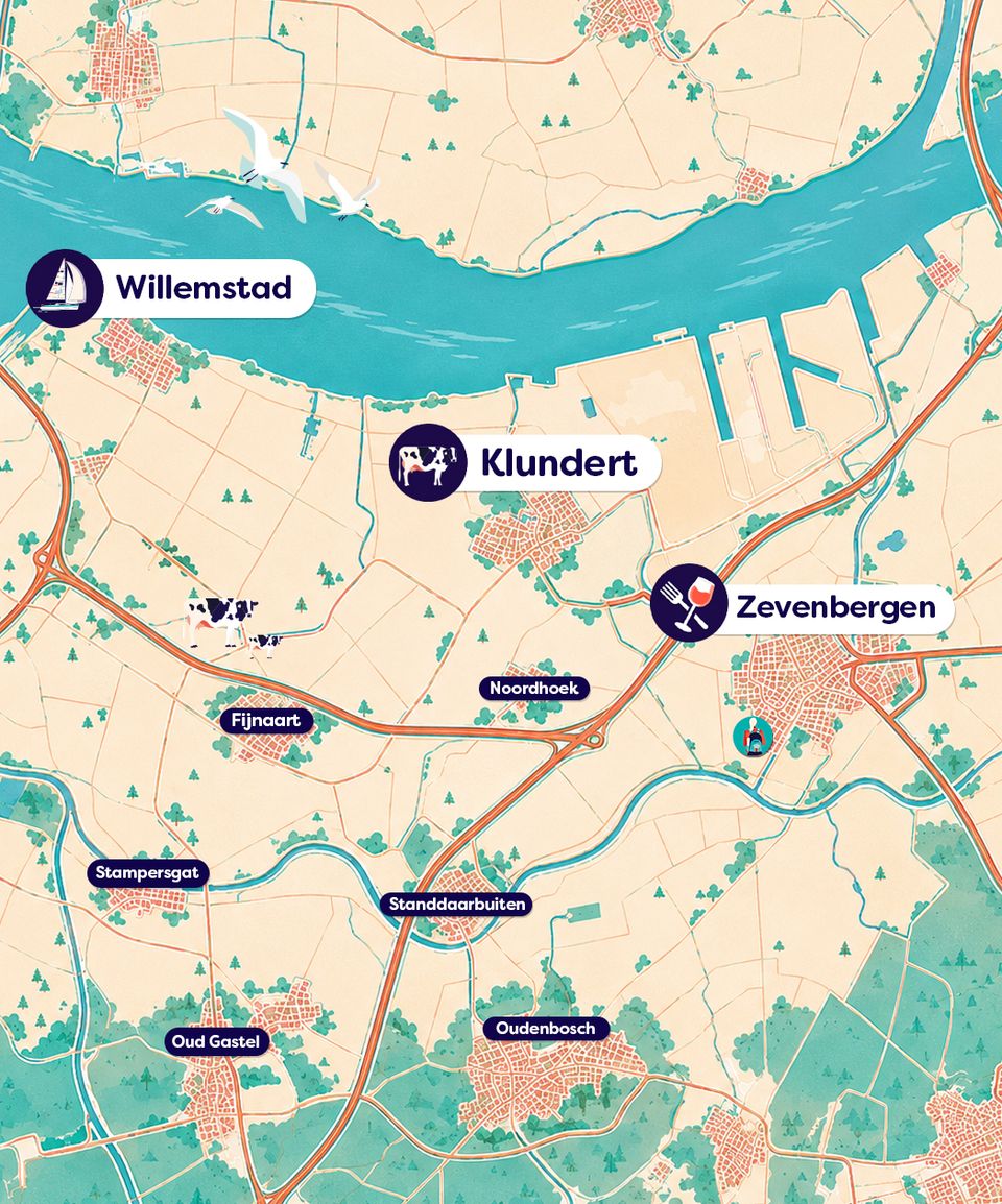 Kaart van Moerdijk