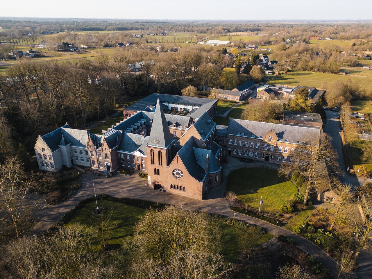 Abdij van Berne luchtfoto