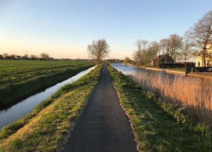 Jaagpad langs Tjerkwerd.