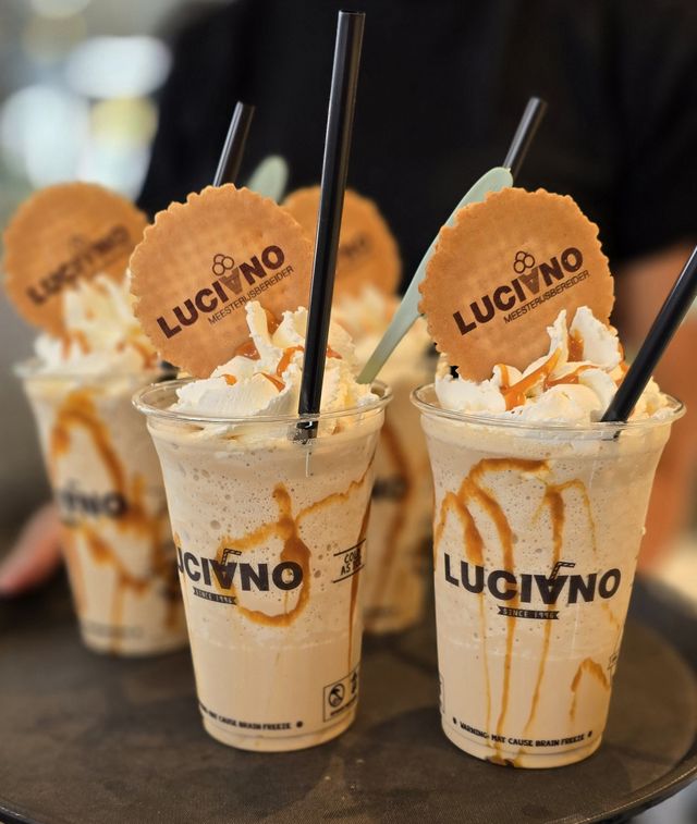 Meerdere ijskoffie's gemaakt door ijssalon Luciano uit Woerden